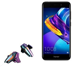 boxwave gaming gear compatible with honor 6c pro (gaming gear by boxwave) - touchscreen quicktrigger, trigger buttons quick gaming mobile fps for honor 6c pro - jet black