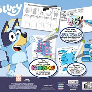 Bluey Imagine Ink 4-in-1 Activity Set with Magic Ink Books and a Mess Free Marker