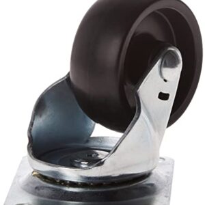 Shepherd Hardware 9394 3-Inch Polypropylene Wheel Swivel Plate Caster, 210-lb Load Capacity