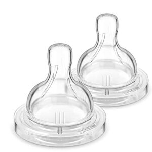 philips avent bpa free classic nipple, variable flow, 2-count