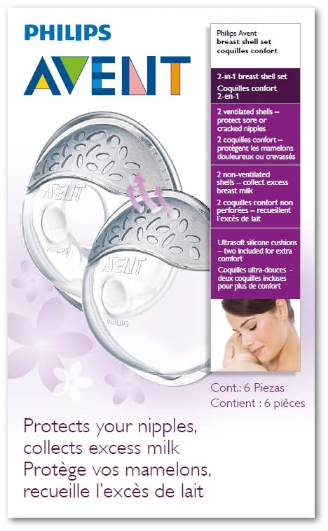 Philips AVENT Comfort Breast Shell Set, 2 Pack, SCF157/02