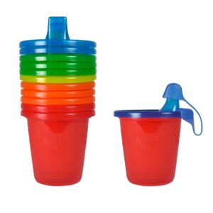 the first years take & toss spill-proof 7 ounce cups 6 ea assorted colors, colors may vary, 7 ounce