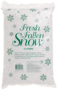 department 56 village collections fresh fallen snow landscape accessory, 4 liters bag, white