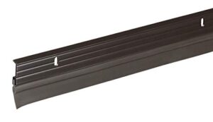 frost king premium aluminum and vinyl door sweep 1-5/8-inch by 36-inches, brown - b59/36h