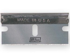 ivy classic 11182 single-edge razor blades, usa, 100 pack