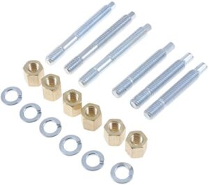 dorman 03147 front exhaust stud kit 3/8-16 x 2-1/2 in. and 3/8-16 x 3-1/4 in. compatible with select models