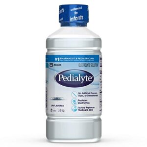 pedialyte electrolyte solution, hydration drink, unflavored, 1 liter