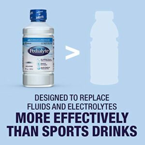 Pedialyte Electrolyte Solution, Hydration Drink, Unflavored, 1 Liter