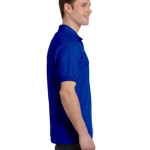 Hanes Men's Cotton-Blend EcoSmart® Jersey Polo with Pocket