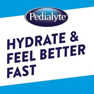 Pedialyte Electrolyte Solution, Unflavored, Hydration Drink 33.81 Fl oz(Pack of 8)