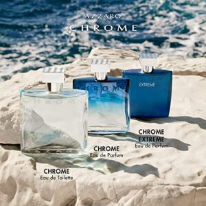 Azzaro Chrome Eau de Toilette - Fresh Mens Cologne - Citrus, Aquatic & Woody Summer Fragrance - Lasting Wear - Luxury Perfumes for Men, 1.0 Fl. Oz