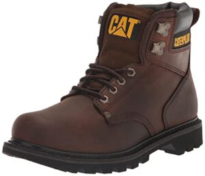 cat footwear mens second shift work boot, dark brown, 10.5 us