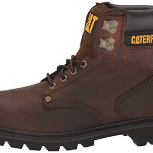 Cat Footwear mens Second Shift Work Boot, Dark Brown, 10.5 US