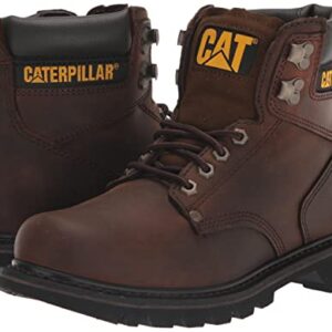 Cat Footwear mens Second Shift Work Boot, Dark Brown, 10.5 US