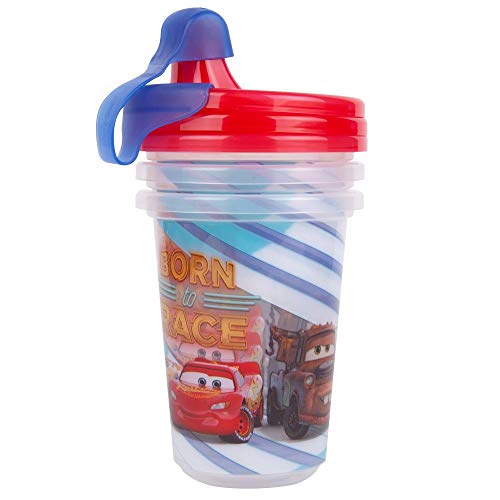 The First Years Plastic Disney Take & Toss Sippy, 10 Ounce, 3 Pack Cars