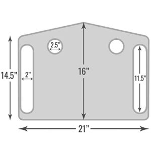 DMI Walker Tray With Cup Holders, Walker Tray For Folding Walkers, Gray