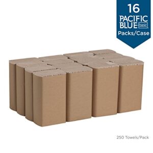 Pacific Blue Basic Recycled Multifold Paper Towels (Previously Branded Envision) by GP PRO (Georgia-Pacific) Brown 23304 250 Towels Per Pack 16 Packs Per Case