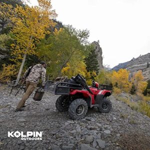 Kolpin ATV Rear Drop Basket Rack Collapsible Tailgate Universal - 53300, Black