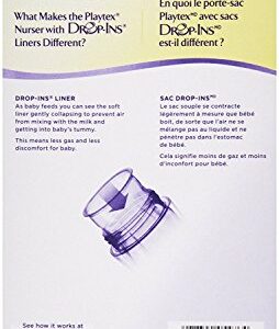 Playtex Nurser System Drop Ins Bottle Liners, Pre-Formed, Soft, 50 ct, 8 oz