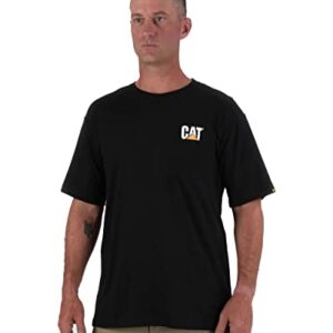 Caterpillar Men's Trademark T-Shirt (Regular and Big & Tall Sizes), Black, X Large