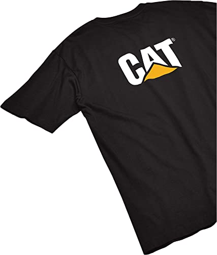 Caterpillar Men's Trademark T-Shirt (Regular and Big & Tall Sizes), Black, X Large