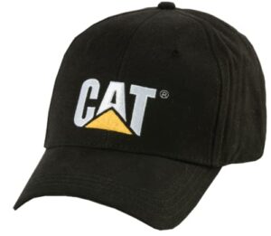 caterpillar men's cat trademark cap, black, one size