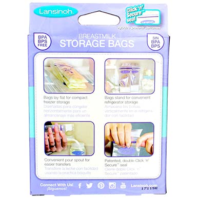 Lansinoh Breast Milk Storage Bags, 50 Count