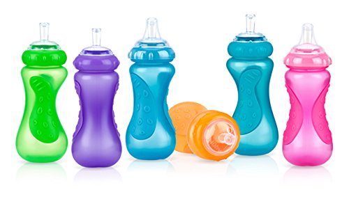 Nuby Plastic No-Spill Sport Sipper, 10 Ounce Colors May Vary