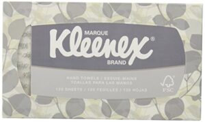 kleenex pop-up box hand towels, paper, 9 x 10-1/2, 120/pack