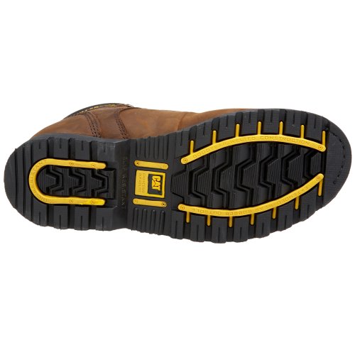 Cat Footwear Men's Salvo 8" Waterproof Steel Toe Thinsulate Work Boot, Dark Brown, 10.5