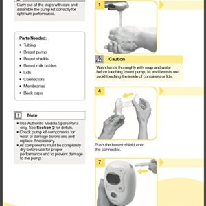 Medela Freestyle Spare Parts Kit, Breast Shield Connectors and Membranes, Extra Breast Pump Parts Designed Exclusively for Freestyle and Made Without BPA