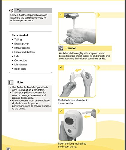 Medela Freestyle Spare Parts Kit, Breast Shield Connectors and Membranes, Extra Breast Pump Parts Designed Exclusively for Freestyle and Made Without BPA