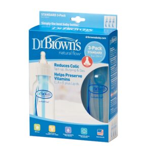 Dr. Brown’s Natural Flow Anti-Colic Baby Bottles - 8oz - 3pk