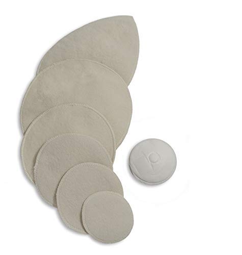 LANACare Organic Nursing Pads l Reusable Breast Pads, Style Softline, S