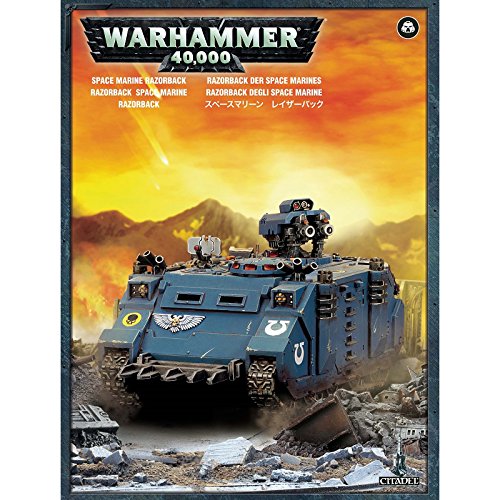 Games Workshop 99120101227" Space Marine Razorback Game, Black