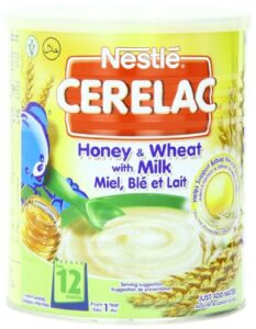 nestle cerelac, honey and wheat with milk (from 12 months), 14.11-ounce cans (pack of 4)