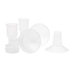 ameda customfit breast flanges medium/large, 2-30.5mm flanges with 28.5mm insert, extra flanges for better sizing and more comfortable pumping, fits ameda breast pump kits