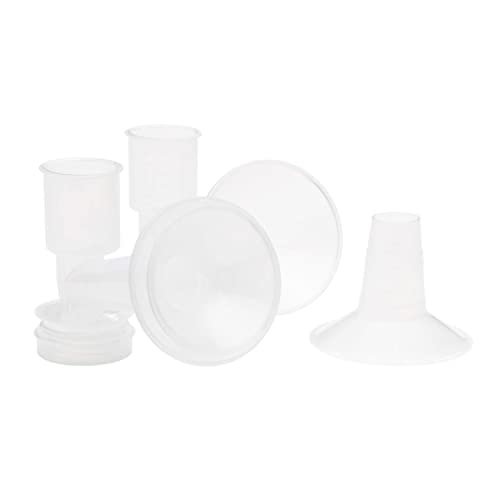 Ameda CustomFit Breast Flanges Medium/Large, 2-30.5mm Flanges with 28.5mm Insert, Extra Flanges for Better Sizing and More Comfortable Pumping, Fits Ameda Breast Pump Kits