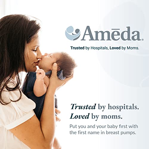 Ameda CustomFit Breast Flanges Medium/Large, 2-30.5mm Flanges with 28.5mm Insert, Extra Flanges for Better Sizing and More Comfortable Pumping, Fits Ameda Breast Pump Kits