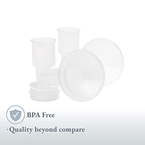 Ameda CustomFit Breast Flanges Medium/Large, 2-30.5mm Flanges with 28.5mm Insert, Extra Flanges for Better Sizing and More Comfortable Pumping, Fits Ameda Breast Pump Kits