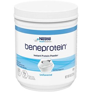 nestle nutritional resource beneprotein instant protein powder, unflavored - 8 ounce, qty:1