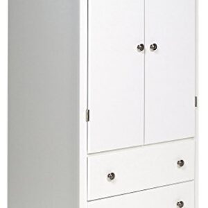 Prepac Monterey, 2-Door Armoire, White