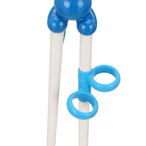 Pororo Kids Training Chopsticks for Toddler - Edison Non-Slip Right-handed Baby Training for Beginners with Silicone Rings 3 years and up (Pororo)