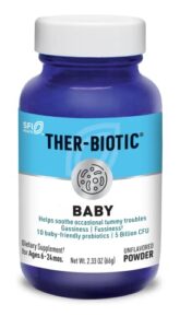 klaire labs ther-biotic baby - infant probiotic powder - bifidobacterium infantis & more - gut & immune support baby probiotics - hypoallergenic - mix with breast milk or food (120 servings)