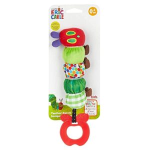 teether rattle, world of eric carle the very hungry caterpillar teething toy for babies