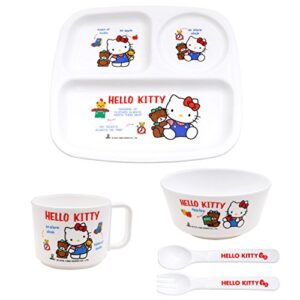 hello kitty | baby & kids food tableware set | bg-130 ( japanese import )