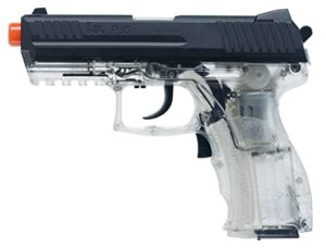 elite force hk heckler & koch p30 electric blowback 6mm bb pistol airsoft gun, clear