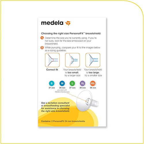 Medela PersonalFit Breastshields (2), Size: Large (27mm) in Retail Packaging (Factory Sealed) #87074 (Original Version)