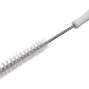 SPARTA 4018002 Spectrum Plastic Valve & Fitting Straight Brush, Spout Brush, Bottle Cleaner Brush With Polyester Bristles For Cleaning, Kitchens, Tight Spaces, 15 Inches, White