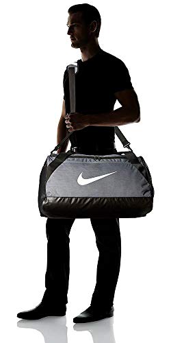 Nike Brasilia (Medium) Training Duffel Bag, Flint Grey/Black/White, One Size